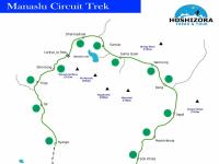 Map of Manaslu Circuit Trek	